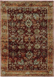 Oriental Weavers Andorra 7154A Red and Gold